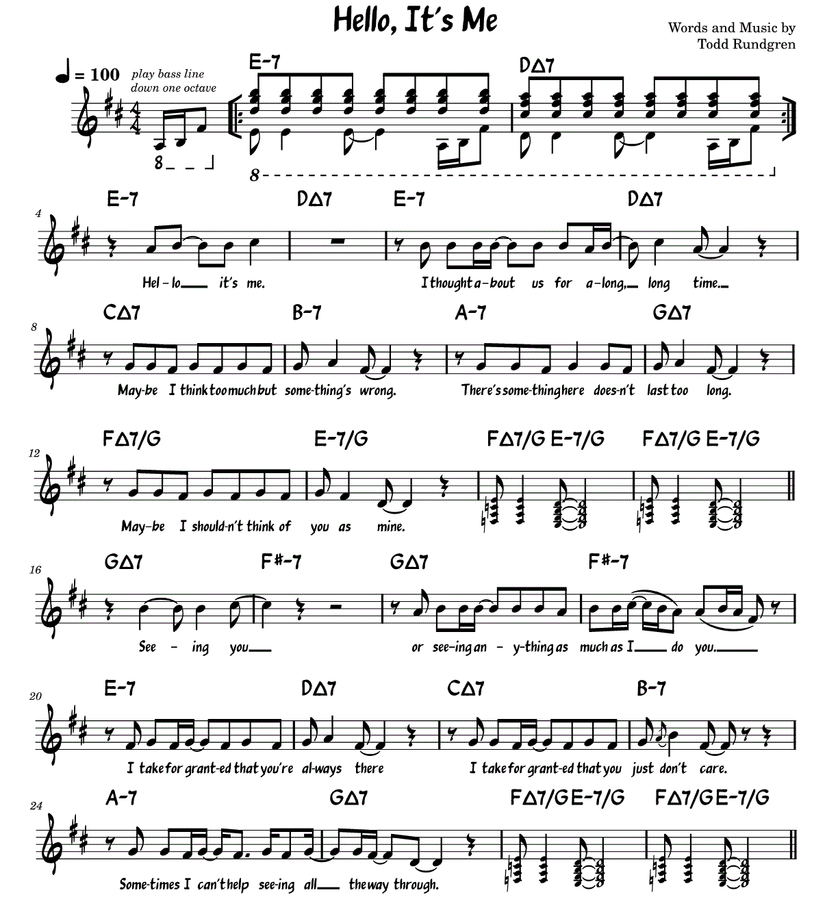 Sheet Music